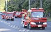 消防車両１４台がパレード／串本　全国火災予防運動