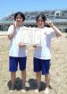 神島高の田組･柴田組､国体へ　バレー部員、和歌山県ビーチバレー少年女子で優勝