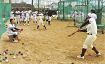 「高校野球」を体験／田辺／中学３年の３２人参加