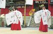 みなべ　須賀神社／本殿修復完了を祝う／巫女の舞や獅子舞奉納