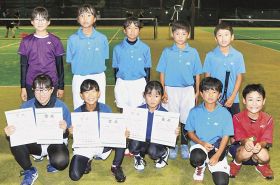 田辺ＳＴＣから３人が全国へ　近畿へは１０人、和歌山県小学生ソフトテニス大会