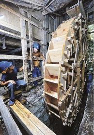 半世紀ぶりに水車復活　江戸末期建造で和歌山県内最大級、歴史的価値も
