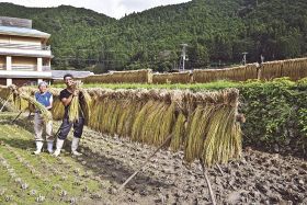 龍神村／養鶏業の夫婦が米作り／高齢農家から引き継ぎ