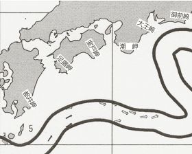 紀南周辺の海流図（８月１７日発行）
