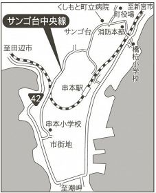 サンゴ台中央線地図