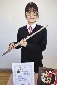 木村さん（明洋中）関西大会へ／管打楽器ソロコンテスト