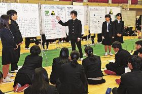 防災、観光などテーマに／田辺高校　調査結果を発表