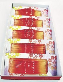 新品種の赤い梅生かしゼリー　滋賀の菓子会社が製造