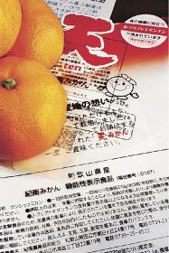 「機能性表示食品」が明記された温州ミカンを入れる袋