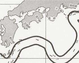 紀南周辺の海流図（１月２５日発行）