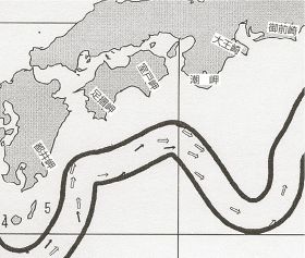 紀南周辺の海流図（８月１６日発行）