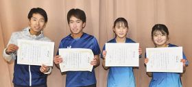 田辺高の顧問、生徒が上位／県卓球祭　東京大会へ