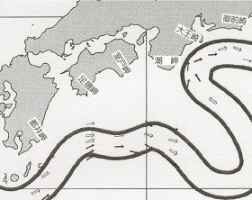 紀南周辺の海流図（８月１０日発行）