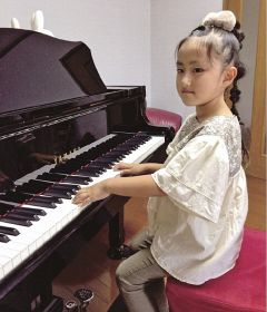 瀧本さん（串本西小１年）全国へ／ピアノ部門　クラシック音楽コンクール