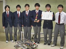 田辺工業が優勝　県高校生ロボットコンテスト