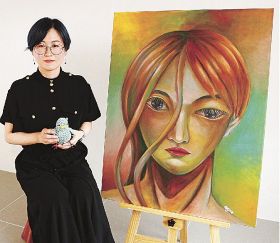 この人　画家　加藤綾さん（２９）／絵画、気軽に楽しんで