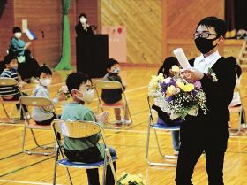 小学校で卒業式／みなべ／清川では１人巣立つ