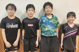 田辺、みなべの４人入賞／卓球選手権県予選