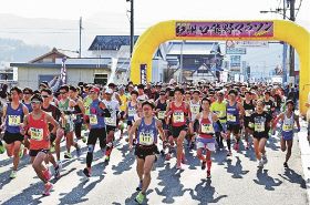 早春に４２９０人駆ける　上富田町で口熊野マラソン