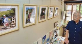 田辺のカフェで山本さんの写真展