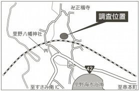 里野中山城跡地図