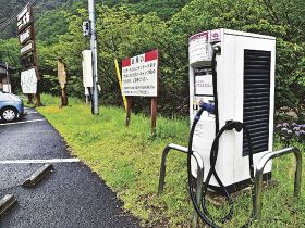 電気自動車の充電器撤去へ　採算合わず田辺市内の６カ所