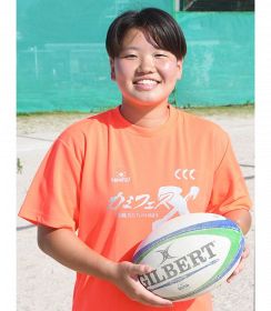 女子ラグビーの近畿代表に選ばれ、全国大会に出場する田辺高校の樫山純佳さん