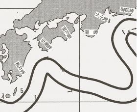 紀南周辺の海流図（８月３１日発行）