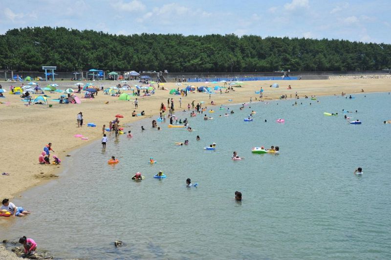 和歌山県田辺市の扇ケ浜海水浴場