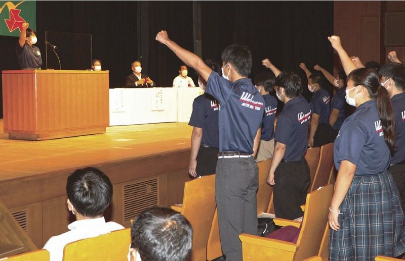 努力の成果発揮する 高校総体 和歌山県選手団が壮行式 紀伊民報agara