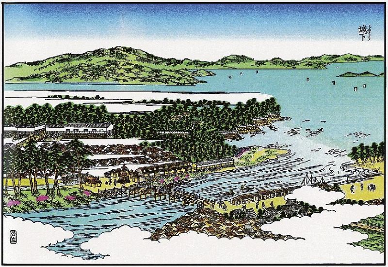 「田辺城下」（西国三十三所名所図会）