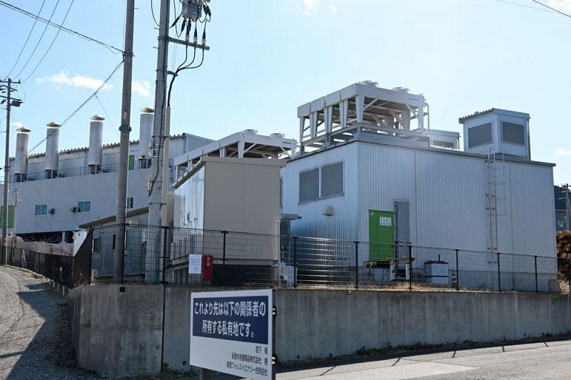 和歌山地裁から破産手続き開始の決定を受けた新宮フォレストエナジー合同会社（６日、和歌山県新宮市で）