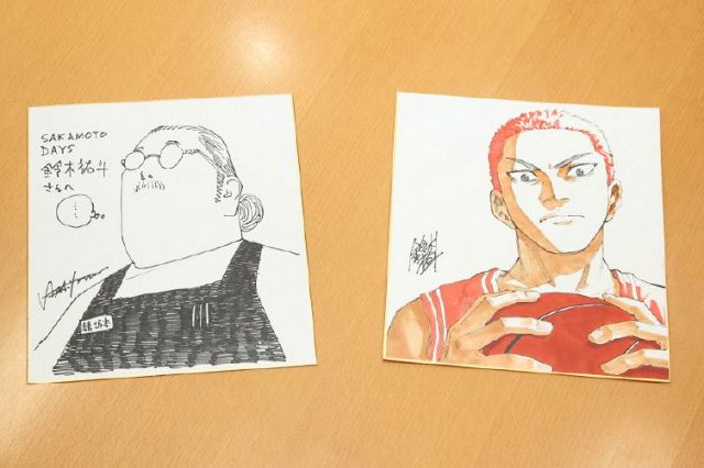 『SAKAMOTO DAYS』×『SLAM DUNK』作者対談　お互いの主人公イラスト描く （C）鈴木祐斗／集英社（C） 井上雄彦 I.T.Planning,Inc.