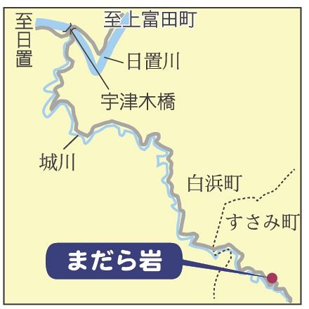 地図・まだら岩