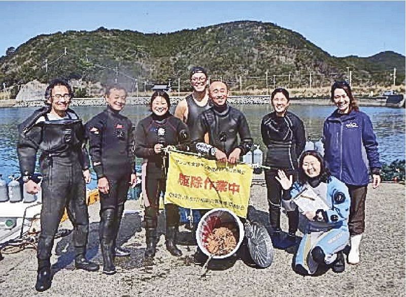 オニヒトデ駆除の参加者