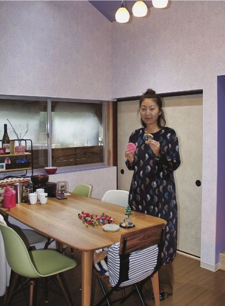 自宅の離れをリノベーションしたアトリエ（和歌山県田辺市龍神村福井で）