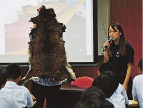 獣テーマに授業、串本古座高