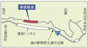 逢坂隧道地図