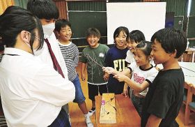 「電気っておもしろい」／高校生が田一小で授業