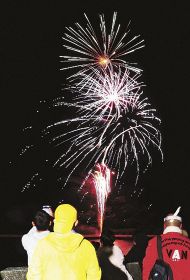 「コロナに負けるな」　串本でサプライズ花火
