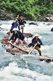 観光筏下りが試験運航　７月１日開始へ、北山村